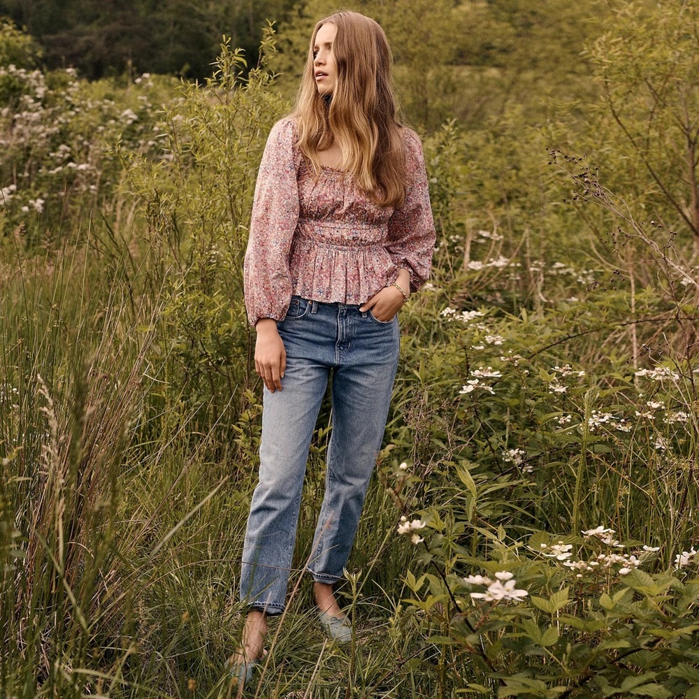 J. Crew tall slouchy boyfriend jean in Simsberry wash